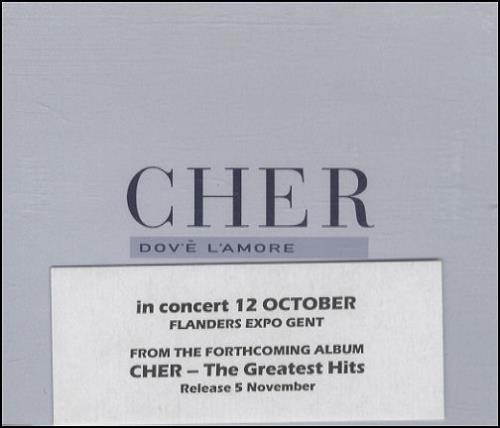 Cher Dov'e L'smore CD single (CD5 / 5") German CHEC5DO219149
