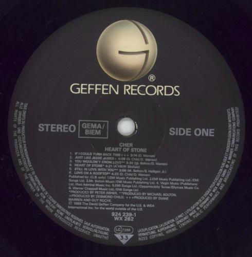 Cher Heart Of Stone vinyl LP album (LP record) UK CHELPHE412836