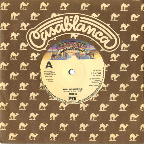 Cher Hell On Wheels 7" vinyl single (7 inch record / 45) UK CHE07HE614515