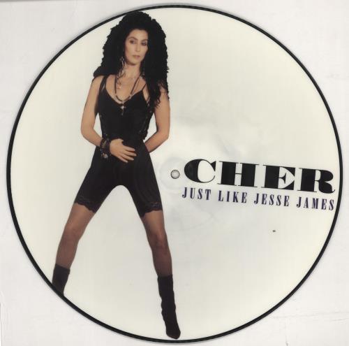 Cher Just Like Jesse James - EX 12" vinyl picture disc (12 inch picture record) UK CHE2PJU766341