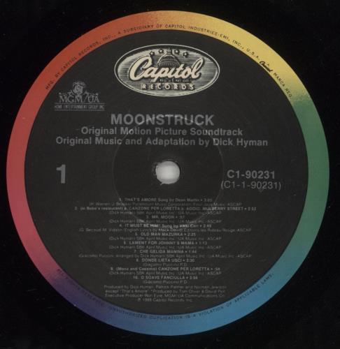 Cher Moonstruck vinyl LP album (LP record) US CHELPMO878593