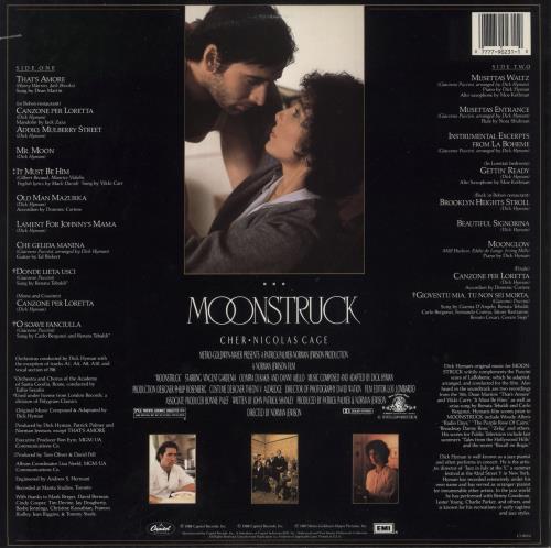 Cher Moonstruck vinyl LP album (LP record) US CHELPMO878593