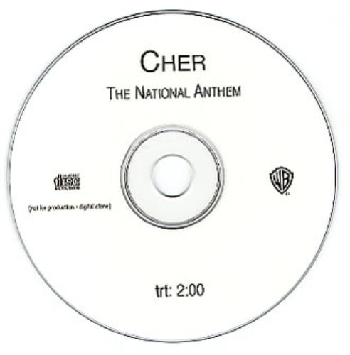 Cher National Anthem CD-R acetate US CHECRNA146284