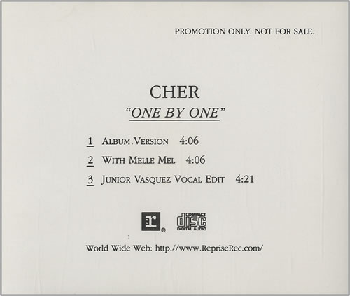 Cher One By One CD single (CD5 / 5") US CHEC5ON69828