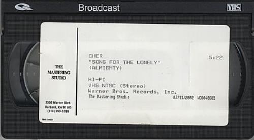 Cher Song For The Lonely video (VHS or PAL or NTSC) US CHEVISO372124