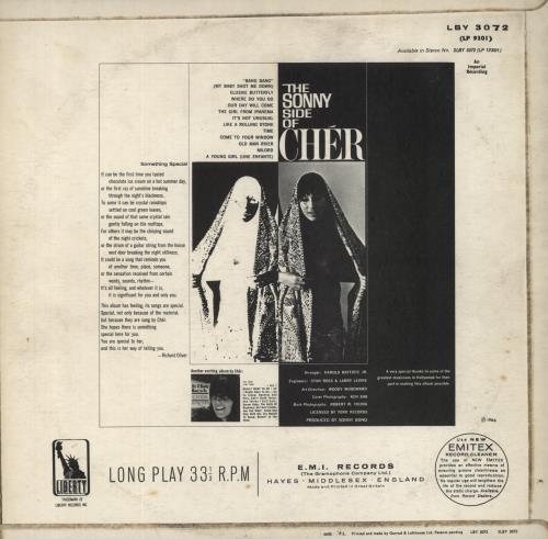 Cher The Sonny Side Of Cher - EX vinyl LP album (LP record) UK CHELPTH572115