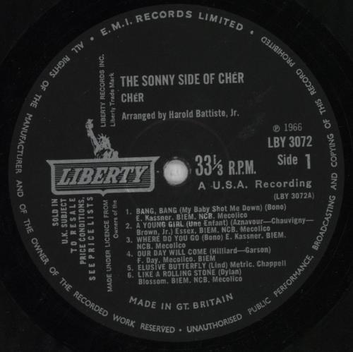 Cher The Sonny Side Of Cher - Hype Stickered - EX vinyl LP album (LP record) UK CHELPTH847815
