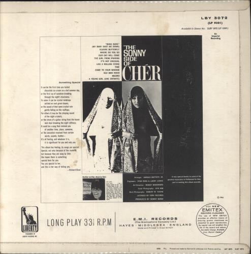 Cher The Sonny Side Of Cher - Hype Stickered - EX vinyl LP album (LP record) UK CHELPTH847815