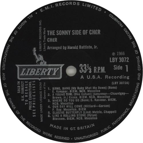 Cher The Sonny Side Of Cher vinyl LP album (LP record) UK CHELPTH685261