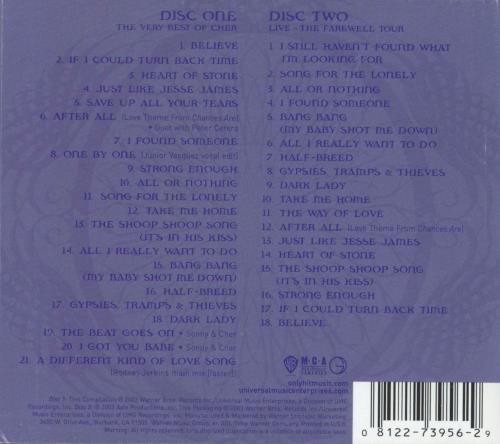 Cher The Very Best Of 2 CD album set (Double CD) US CHE2CTH258677