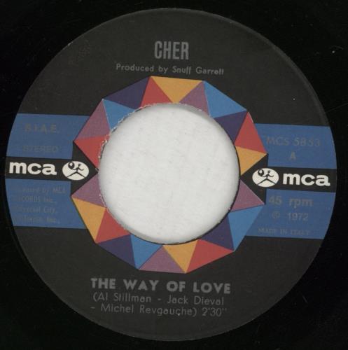 Cher The Way Of Love 7" vinyl single (7 inch record / 45) Italian CHE07TH881262