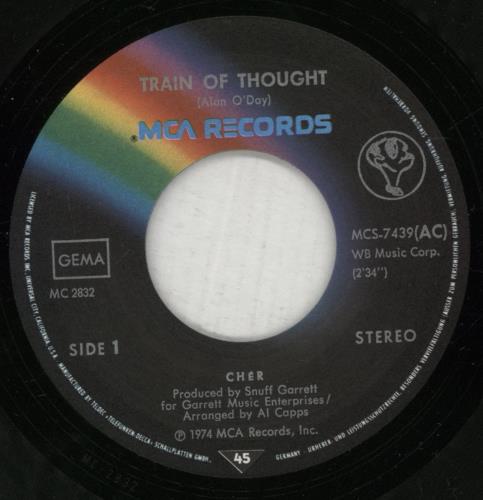 Cher Train Of Thought 7" vinyl single (7 inch record / 45) German CHE07TR881237