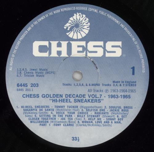Chess Records Chess Golden Decade - Volume 7 - 1963-1965 vinyl LP album (LP record) UK EKGLPCH485876