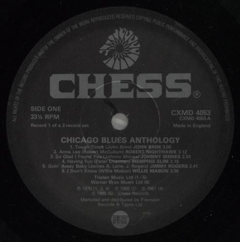 Chess Records Chicago Blues Anthology - Chess Masters 2-LP vinyl record set (Double LP Album) UK EKG2LCH556337