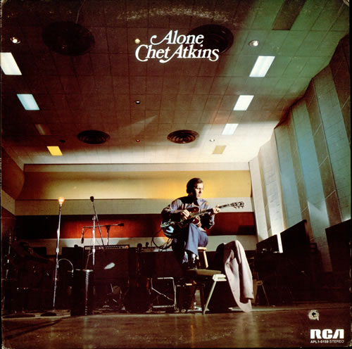 Chet Atkins Alone vinyl LP album (LP record) Canadian CA7LPAL523434