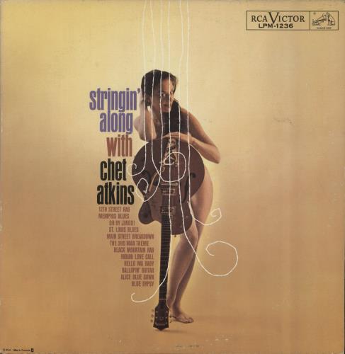 Chet Atkins Stringin' Along With Chet Atkins vinyl LP album (LP record) Canadian CA7LPST882370