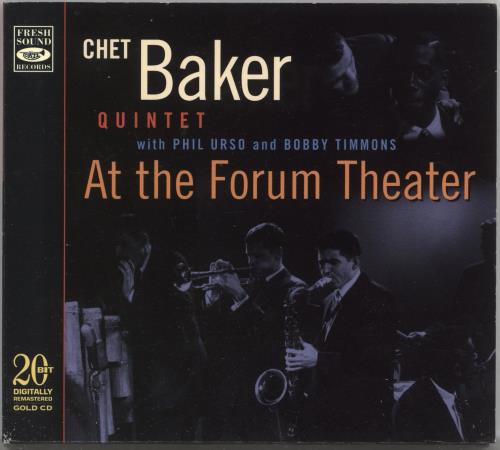 Chet Baker At The Forum Theater CD album (CDLP) Spanish 6CBCDAT737303
