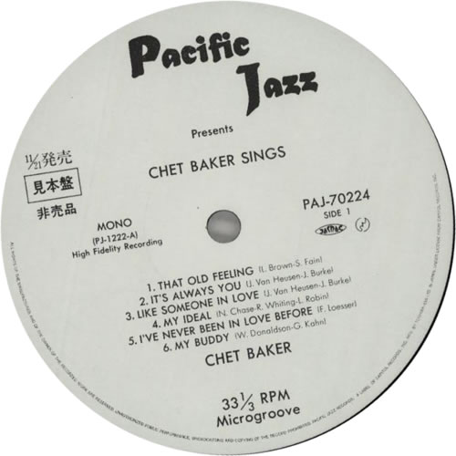 Chet Baker Chet Baker Sings+ obi vinyl LP album (LP record) Japanese 6CBLPCH596624