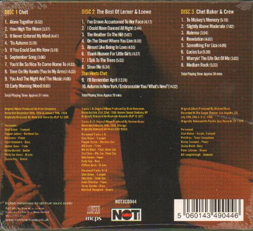 Chet Baker Groovy 3-CD album set (Triple CD) UK 6CB3CGR668521