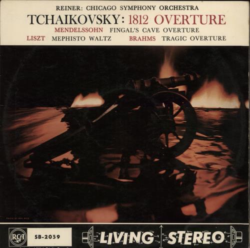 Chicago Symphony Orchestra 1812 Overture / Fingal's Cave Overture / Mephisto Waltz / Tragic Overture vinyl LP album (LP record) UK E51LPOV771822