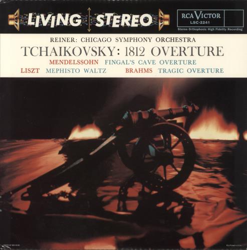 Chicago Symphony Orchestra 1812 Overture / Fingal's Cave Overture / Mephisto Waltz / Tragic Overture vinyl LP album (LP record) US E51LPOV875837