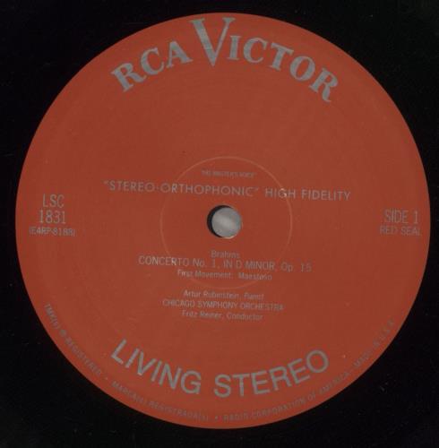 Chicago Symphony Orchestra Concerto No. 1 In D Minor, Op. 15 - 180g vinyl LP album (LP record) US E51LPCO875850