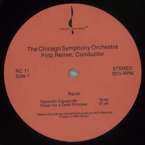 Chicago Symphony Orchestra The Reiner Sound - 180g vinyl LP album (LP record) US E51LPTH880733