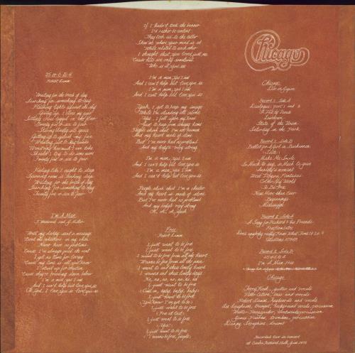 Chicago Live In Japan 2-LP vinyl record set (Double LP Album) Japanese CCG2LLI417320