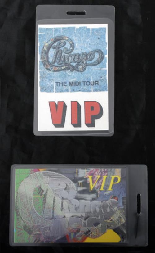 Chicago The Midi Tour VIP Laminated US tour pass (462471) TOUR PASSES