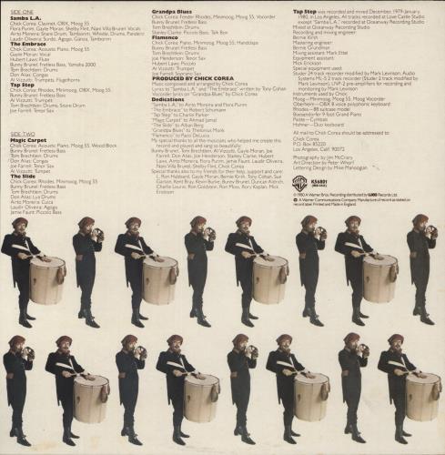 Chick Corea Tap Step vinyl LP album (LP record) UK CKCLPTA313948