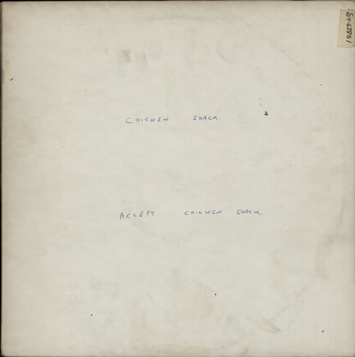 Chicken Shack Accept Chicken Shack - Advance vinyl LP album (LP record) UK CHSLPAC627368