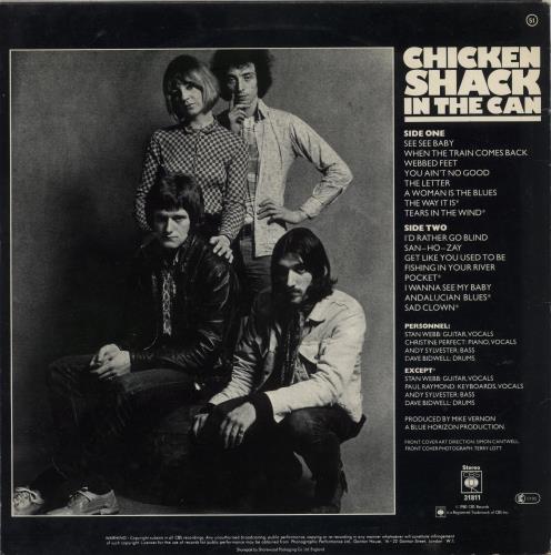 Chicken Shack In The Can vinyl LP album (LP record) UK CHSLPIN257598