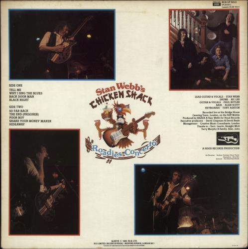Chicken Shack Roadies Concerto - VG/EX vinyl LP album (LP record) UK CHSLPRO701690