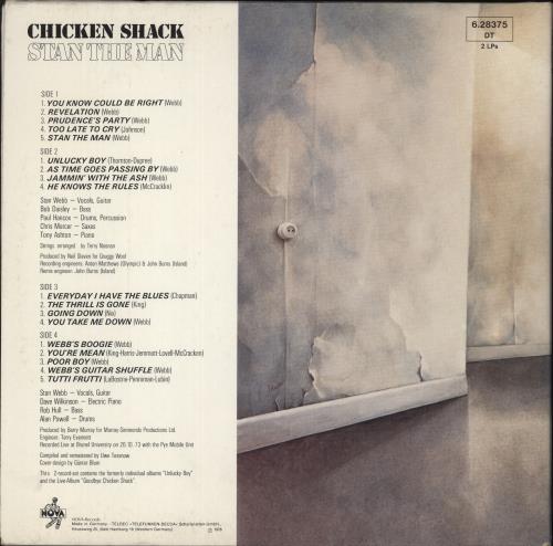 Chicken Shack Stan The Man 2-LP vinyl record set (Double LP Album) German CHS2LST646345