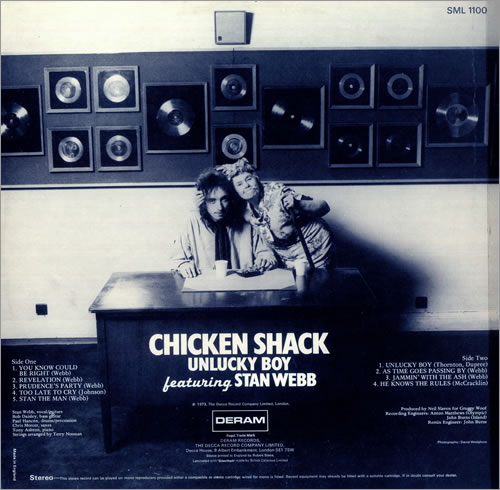 Chicken Shack Unlucky Boy vinyl LP album (LP record) UK CHSLPUN149180