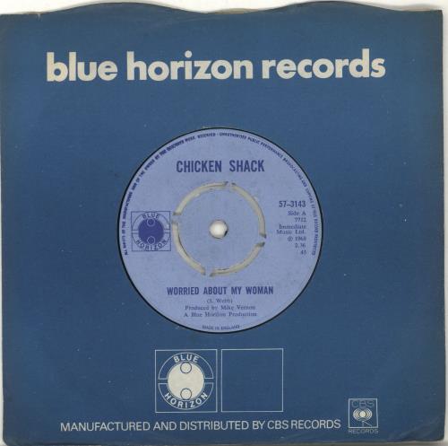 Chicken Shack Worried About My Woman 7" vinyl single (7 inch record / 45) UK CHS07WO511715