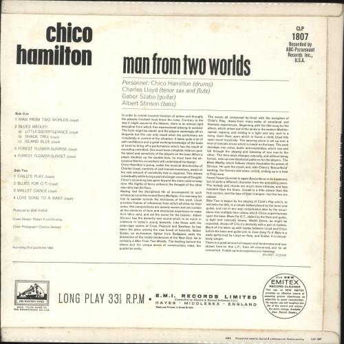 Chico Hamilton Man From Two Worlds vinyl LP album (LP record) UK CH7LPMA744755