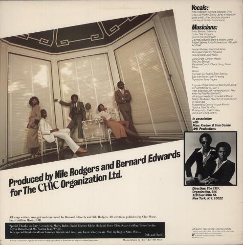 Chic C'est Chic vinyl LP album (LP record) US CHCLPCE582631