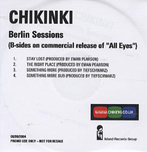 Chikinki Berlin Sessions CD-R acetate UK C/KCRBE307599