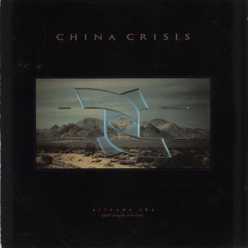 China Crisis Arizona Sky + poster 12" vinyl single (12 inch record / Maxi-single) UK CHN12AR158821