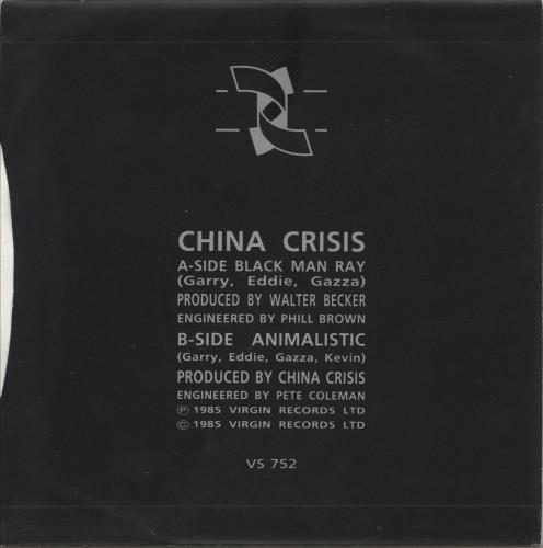 China Crisis Black Man Ray 7" vinyl single (7 inch record / 45) UK CHN07BL196352