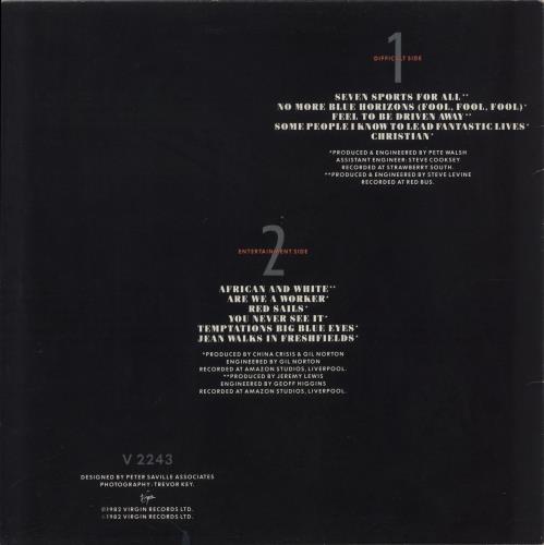 China Crisis Difficult Shapes & Passive Rhythms - Stickered - EX vinyl LP album (LP record) UK CHNLPDI858733