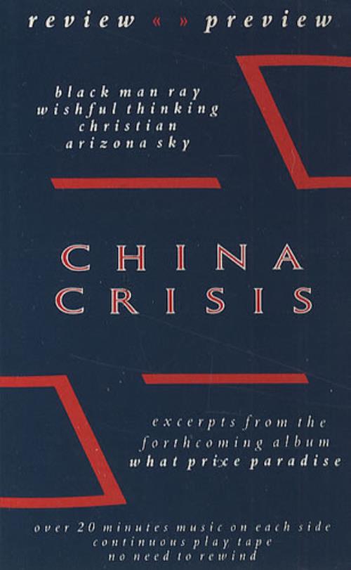 China Crisis Review - Preview cassette single UK CHNCSRE192673