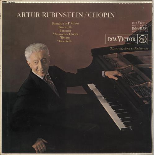 Chopin Artur Rubinstein / Chopin vinyl LP album (LP record) UK CYXLPAR735402