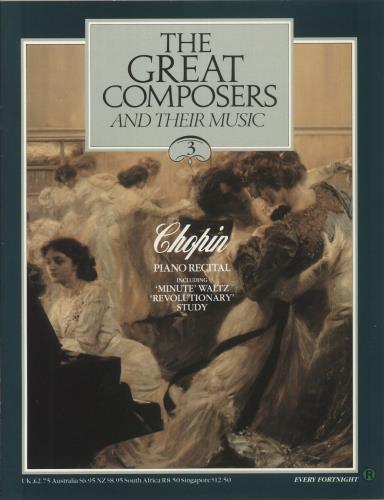 Chopin Piano Recital + Magazine vinyl LP album (LP record) UK CYXLPPI875097