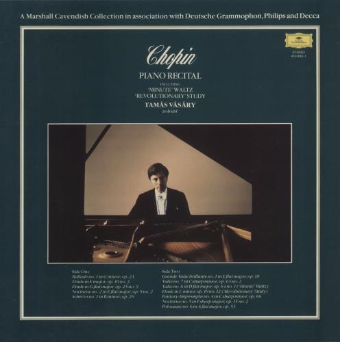 Chopin Piano Recital vinyl LP album (LP record) UK CYXLPPI876042
