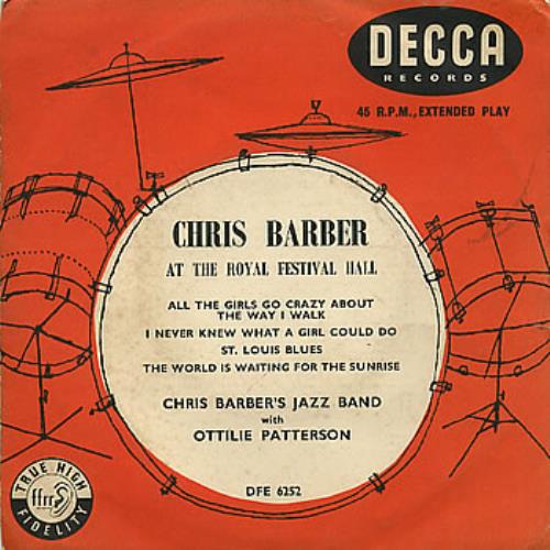 Chris Barber At The Royal Festival Hall EP 7" vinyl single (7 inch record / 45) UK CHB07AT308722