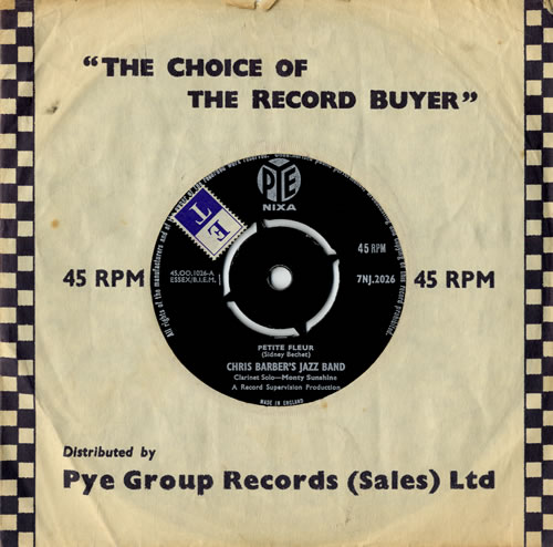 Chris Barber Petite Fleur 7" vinyl single (7 inch record / 45) UK CHB07PE562524