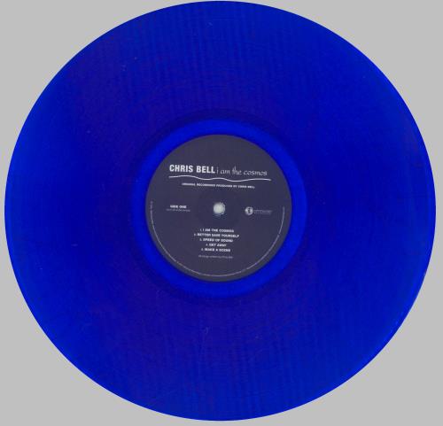 Chris Bell I Am The Cosmos - Blue Vinyl vinyl LP album (LP record) US CBLLPIA828507