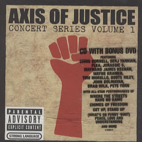 Chris Cornell Axis Of Justice - Concert Series Volume 1 2-disc CD/DVD set US OLL2DAX338676